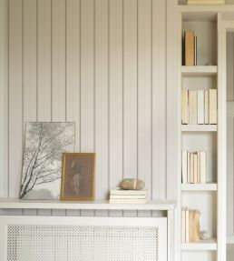 Lineal Wallpaper by Coordonne Ecru