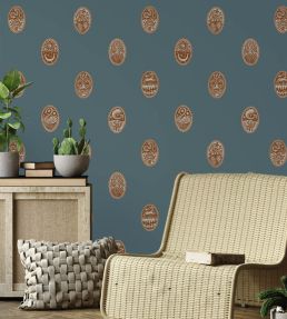 Linear Cameos Wallpaper by Josephine Munsey Little Ponds, Dinky and Dew