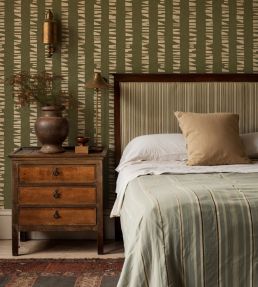 Linear Footprints Wallpaper by Tres Tintas Green