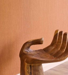 Linear Plain Wallpaper by Eijffinger Orange