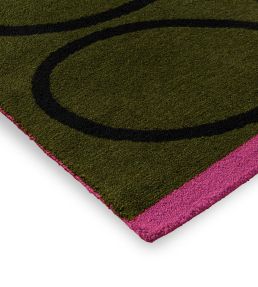 Orla Kiely Linear Stem Outdoor rug Olive 464407140200-US Olive