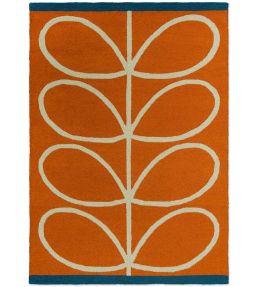 Orla Kiely Linear Stem Outdoor rug Orange 464403140200-US Orange
