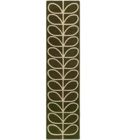 Orla Kiely Linear Stem Runner rug Olive 60501067230-US Olive