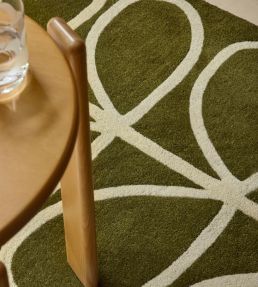 Orla Kiely Linear Stem Runner rug Olive 60501067230-US Olive
