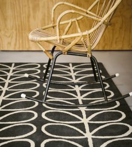 Orla Kiely Linear Stem rug Slate 060505-120180 Slate