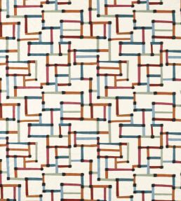 Lineas Fabric by Harlequin Spice/Terracotta/Midnight