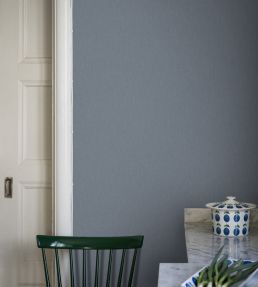 Linen Wallpaper by Borastapeter Blue Linen
