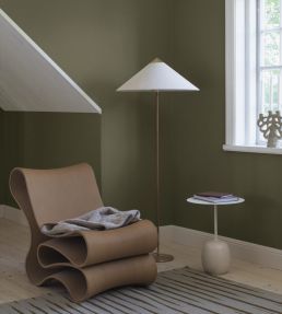 Linen Wallpaper by Borastapeter Deep Olive
