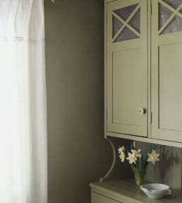 Linen Wallpaper by Borastapeter Deep Olive