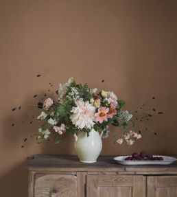Linen Wallpaper by Borastapeter Deep Terra
