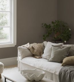 Linen Wallpaper by Borastapeter Hazelnut Linen