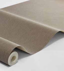 Linen Wallpaper by Borastapeter Hazelnut Linen