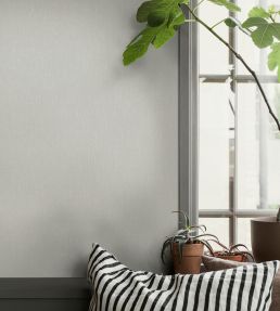 Linen Wallpaper by BorasTapeter Swedish Grey