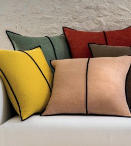 Linen Cushion 45 x 45cm by Maison Casamance Curry