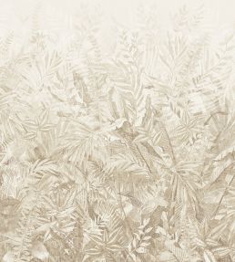 Linen Leaves Mural by Eijffinger Beige/Sand