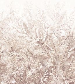 Linen Leaves Mural by Eijffinger Brown/Taupe