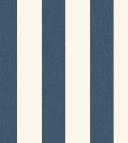 Linen Lines Wallpaper by Caselio Bleu Denim
