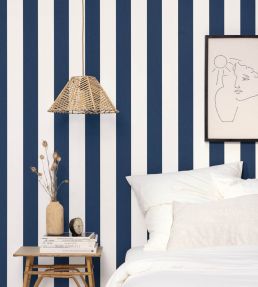 Linen Lines Wallpaper by Caselio Rouge