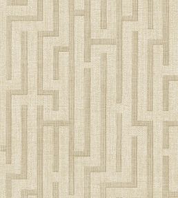 Linen Trellis Wallpaper by Eijffinger Beige/Sand