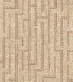 Linen Trellis Wallpaper by Eijffinger Pink/Terracotta