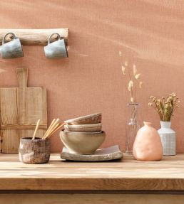 Linen Uni Wallpaper by Caselio Taupe Perle
