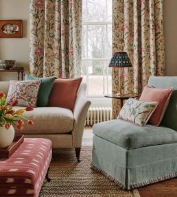 Lingrove Fabric by Colefax and Fowler Aqua