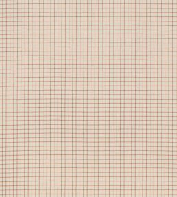 Lining Check Fabric by Ian Mankin Rust