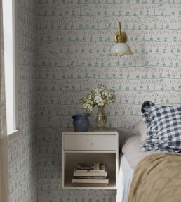 Linnea Wallpaper by Borastapeter Pink