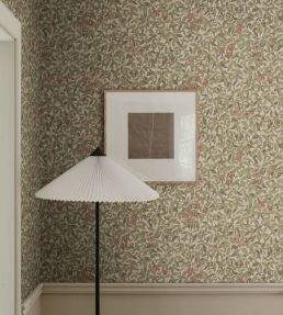 Linnea Wallpaper by Sandberg Burgundy
