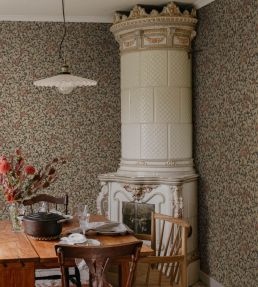 Linnea Wallpaper by Sandberg Charcoal