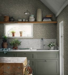 Linnea Wallpaper by Sandberg Garden Green