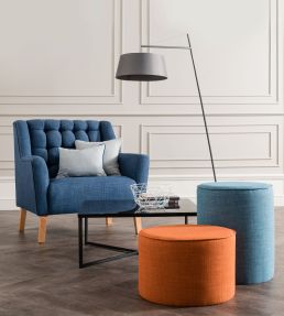 Linoso Wide Width Fabric by Clarke & Clarke Mineral
