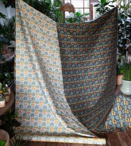 Lioness & Palms 1918 Fabric by CommonRoom Midday