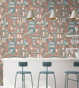 Liquid Lab Wallpaper by Brand McKenzie Mocha
