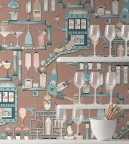 Liquid Lab Wallpaper by Brand McKenzie Mocha