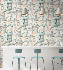 Liquid Lab Wallpaper by Brand McKenzie Summer Breeze