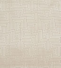 Lisboa Velvet Fabric by Schumacher Moonstone