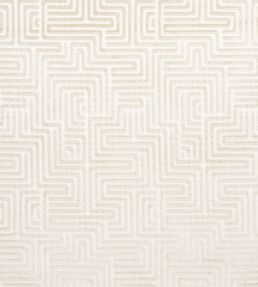 Lisboa Velvet Fabric by Schumacher Pearl