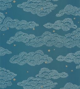 Little Clouds Wallpaper by Caselio Bleu nuit