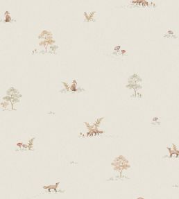 Little Fox Wallpaper by Borastapeter Linen