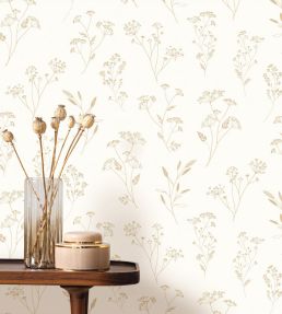 Little Graminea Wallpaper by Caselio Or Blanc