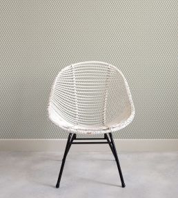 Little Lattice Wallpaper by Ottoline Blue