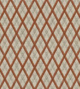 Little Lattice Fabric by Ottoline Burnt Orange