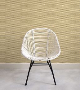 Little Lattice Wallpaper by Ottoline Mustard
