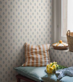Little Oak Wallpaper by Borastapeter Blue