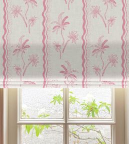 Little Palm Fabric by Kate Medlicott Panther-Rose