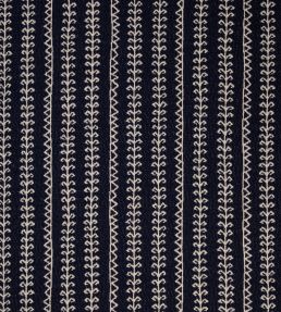 Little Weed Fabric by Christopher Farr Cloth Indigo