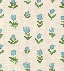 Little Wild Tulips Fabric by Ottoline Light Blue