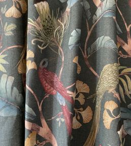 Living Branches Fabric by Josephine Munsey Dark Teal, Yellow and Olive