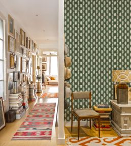 Llengues Wallpaper by Coordonne Green